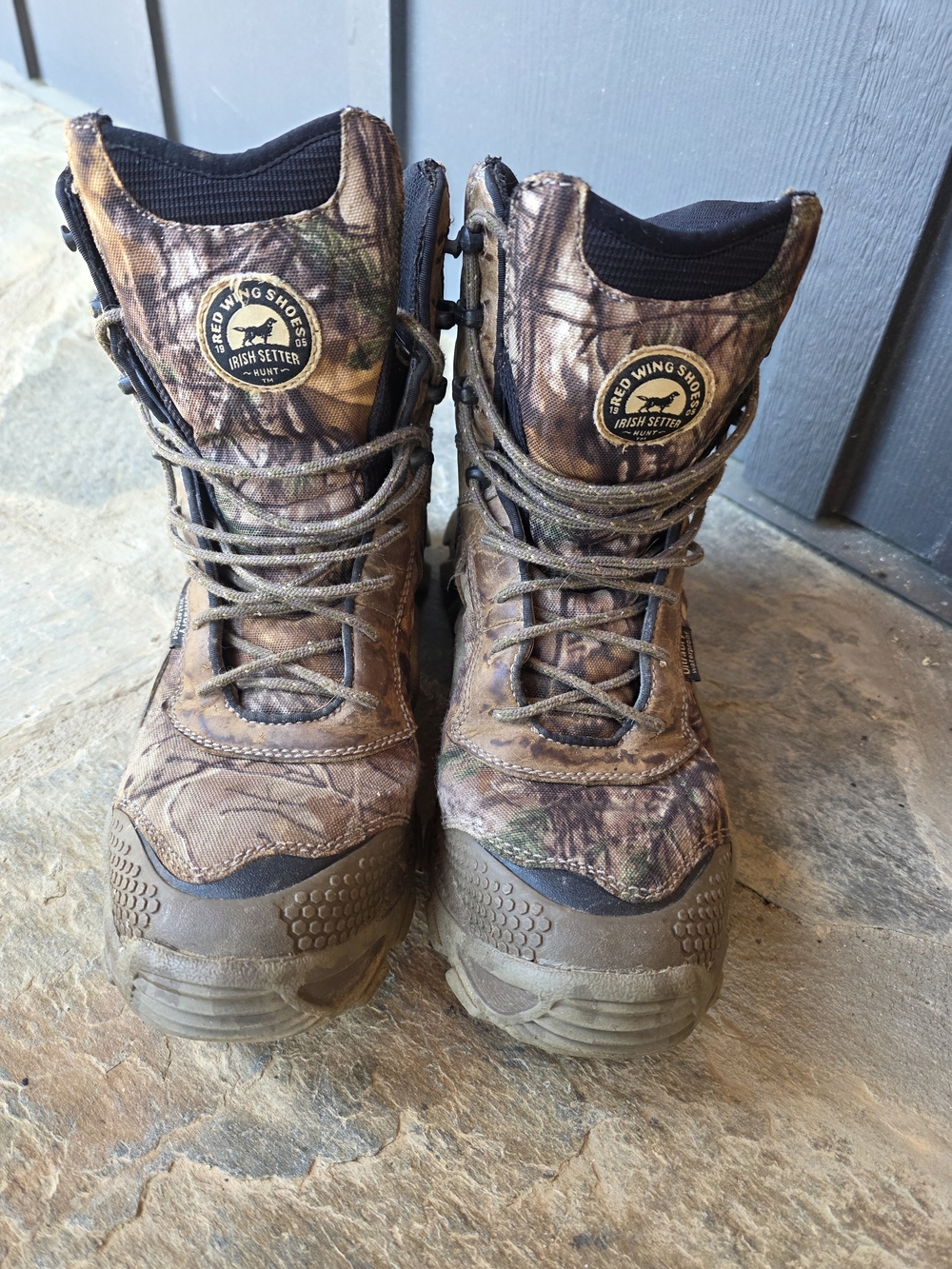 Irish Setter Men's Camo Hunting Boots Brown Green